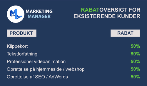 Rabat på marketing